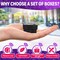 Ring Boxes Bulk Pack 24 Pcs – Small Ring Box, 1.57x1.57'', Black Cardboard, Sturdy & Elegant with Soft Foam Insert, Perfect for Jewelry Storage, Gift Presentation & Special Occasions